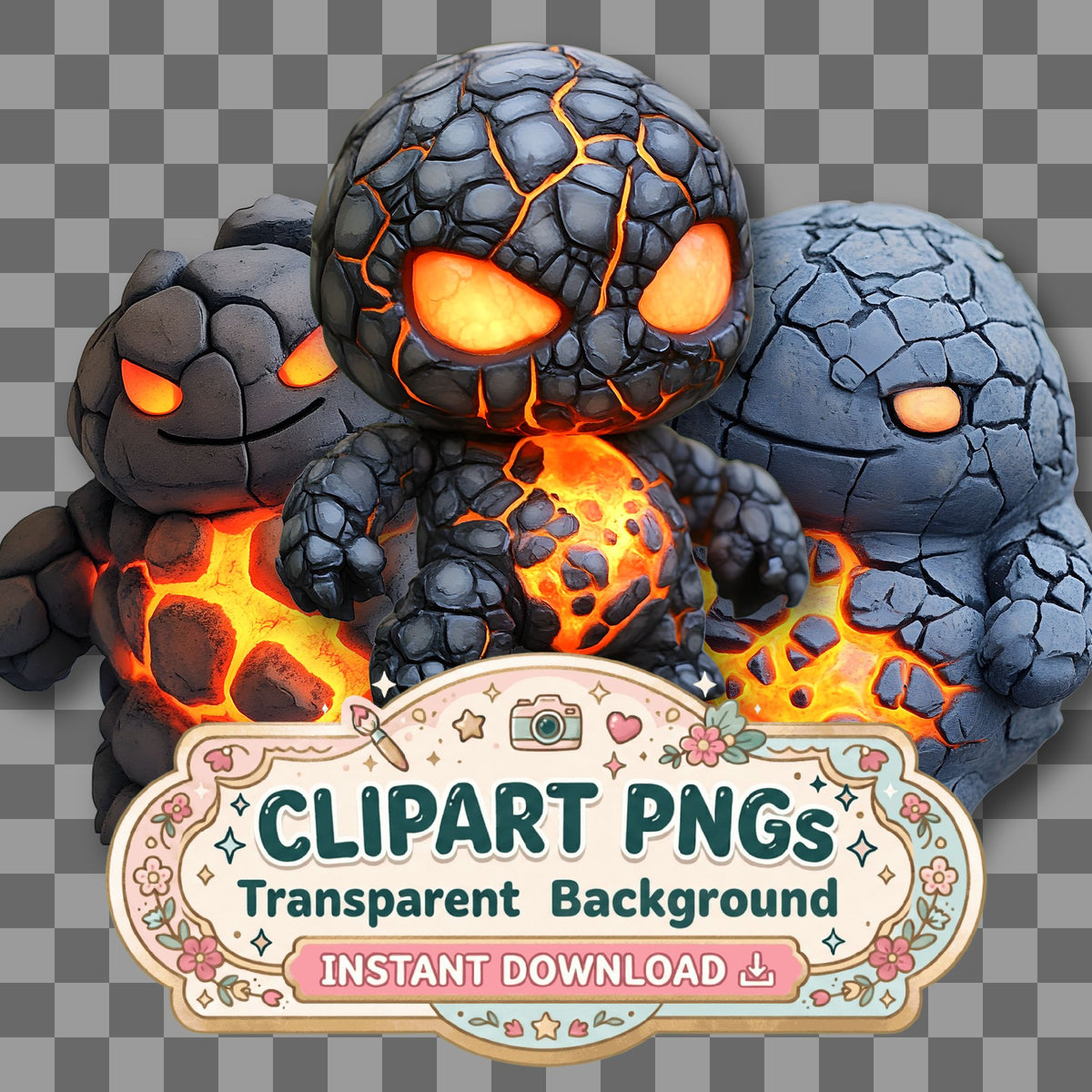 Chibi Lava Clipart Pngs