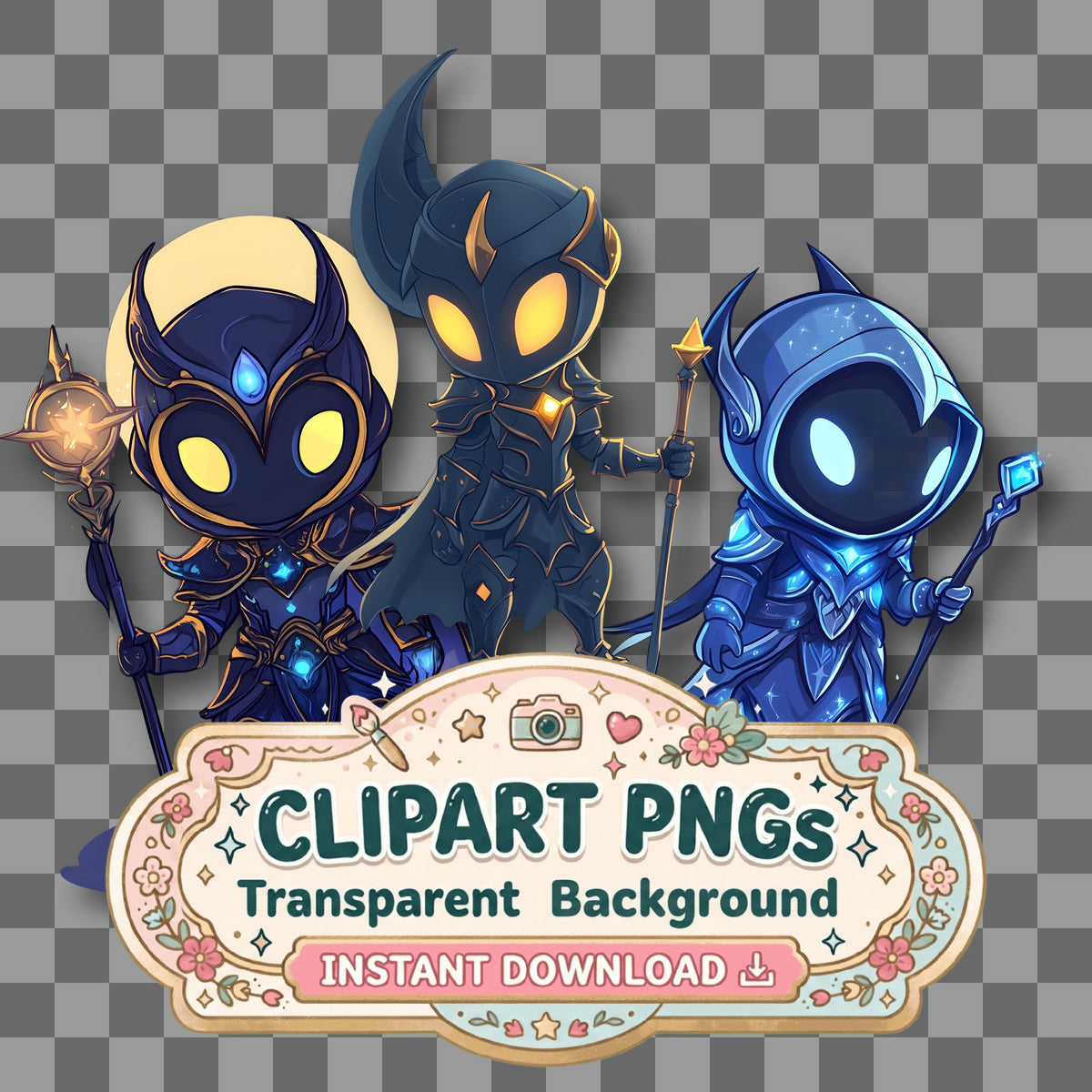 Chibi Lunar Clipart Pngs