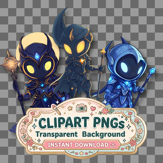Chibi Lunar Clipart Pngs