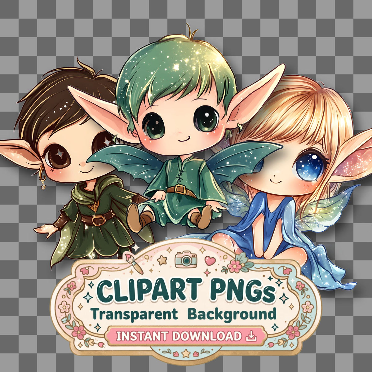Chibi Magical Clipart Pngs