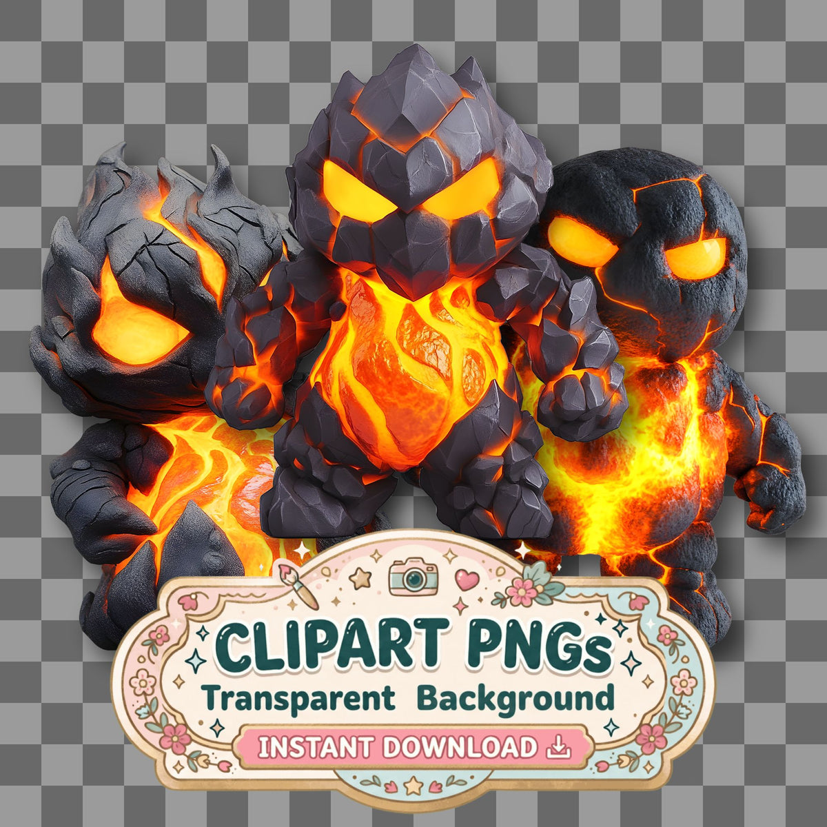 Chibi Magma Clipart Pngs