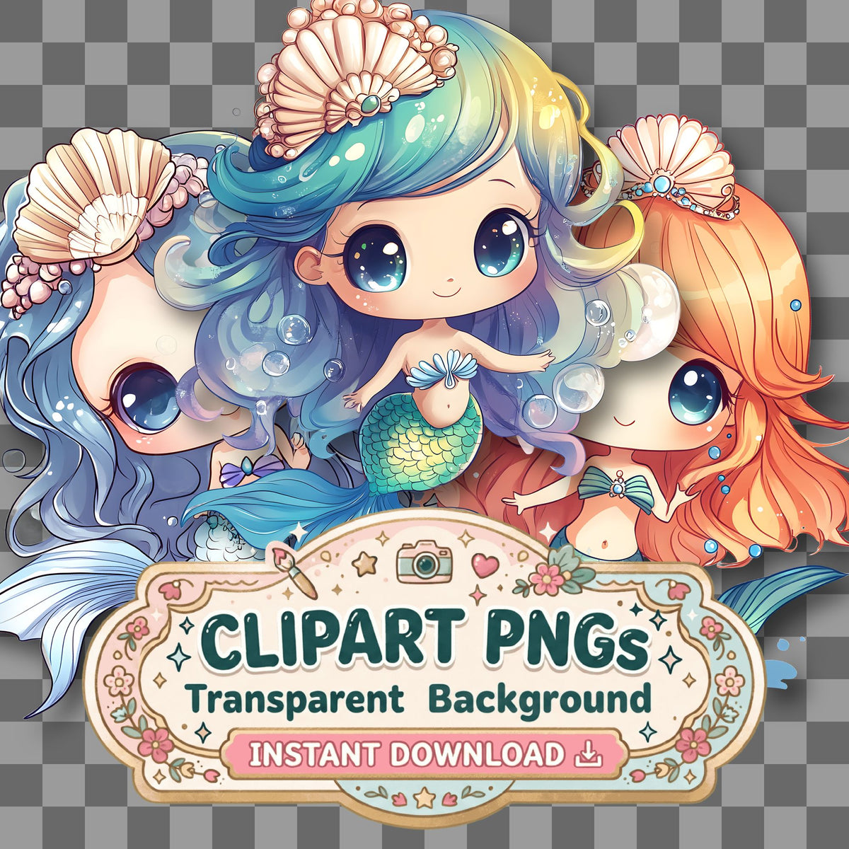 Chibi Ocean Clipart Pngs