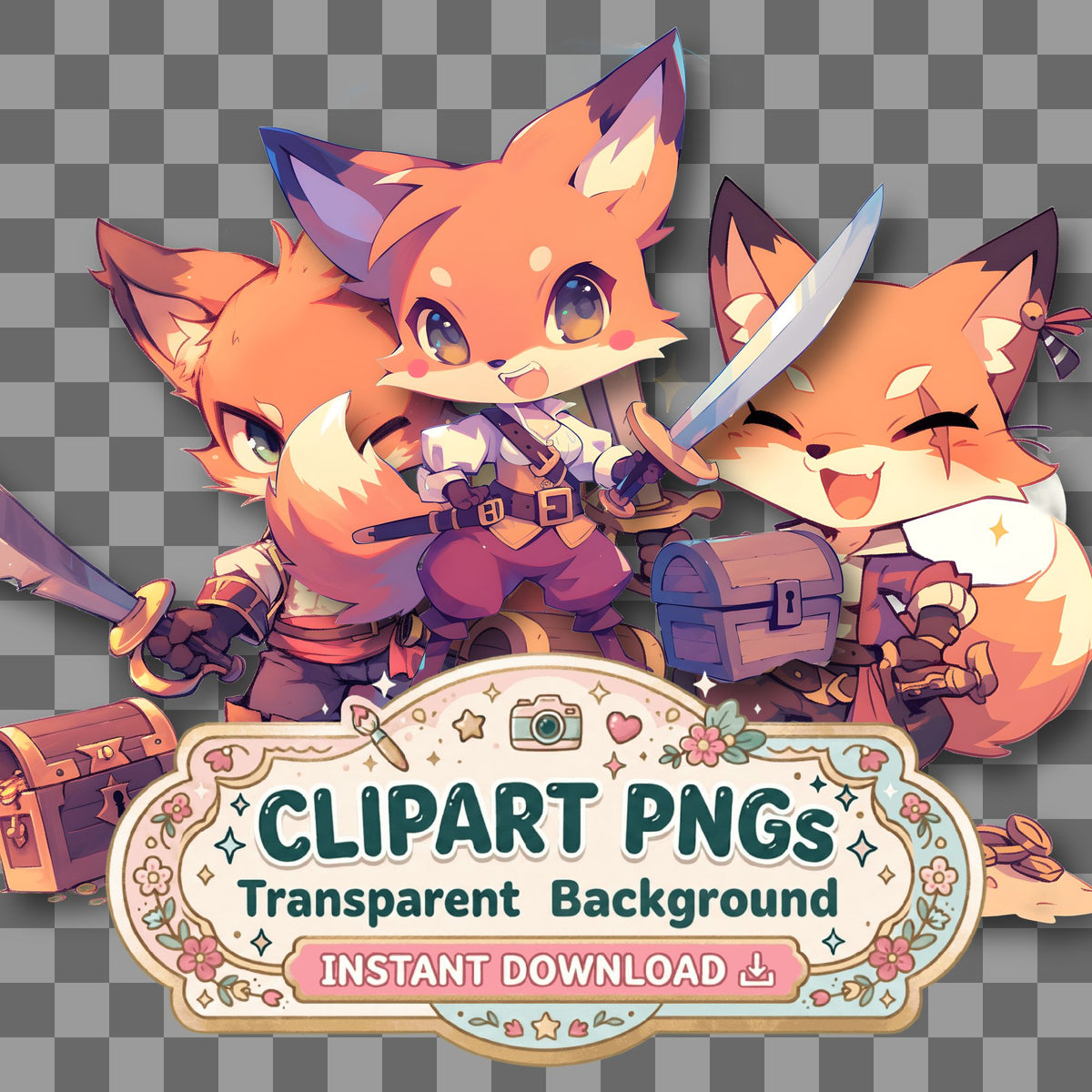 Chibi Pirate Clipart Pngs