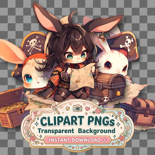 Chibi Pirate Clipart Pngs