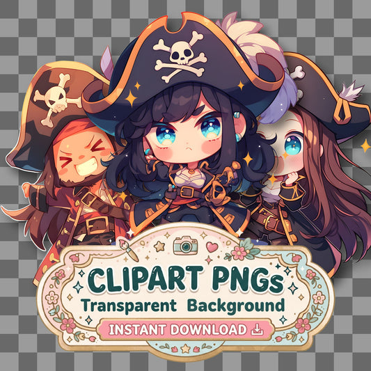 Chibi Pirate Clipart Pngs