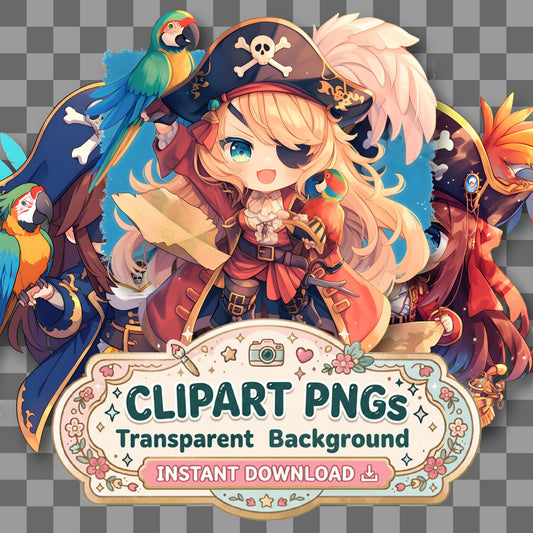 Chibi Pirate Clipart Pngs