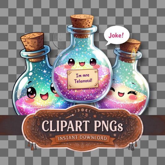 Chibi Potion Bottle Clipart Pngs