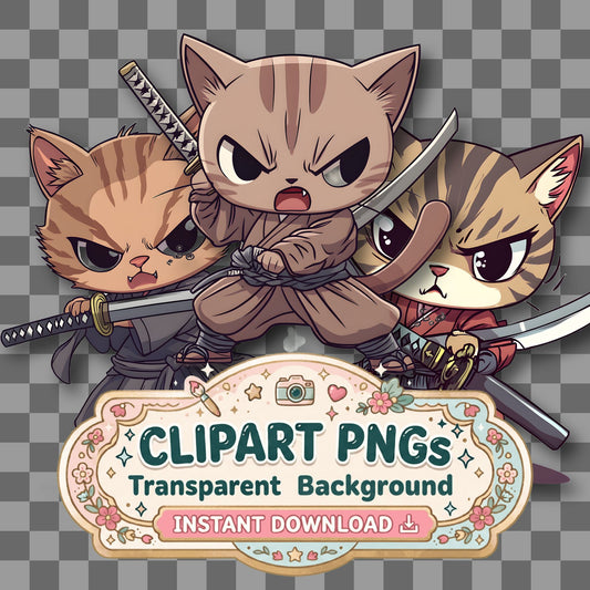 Chibi Samurai Clipart Pngs