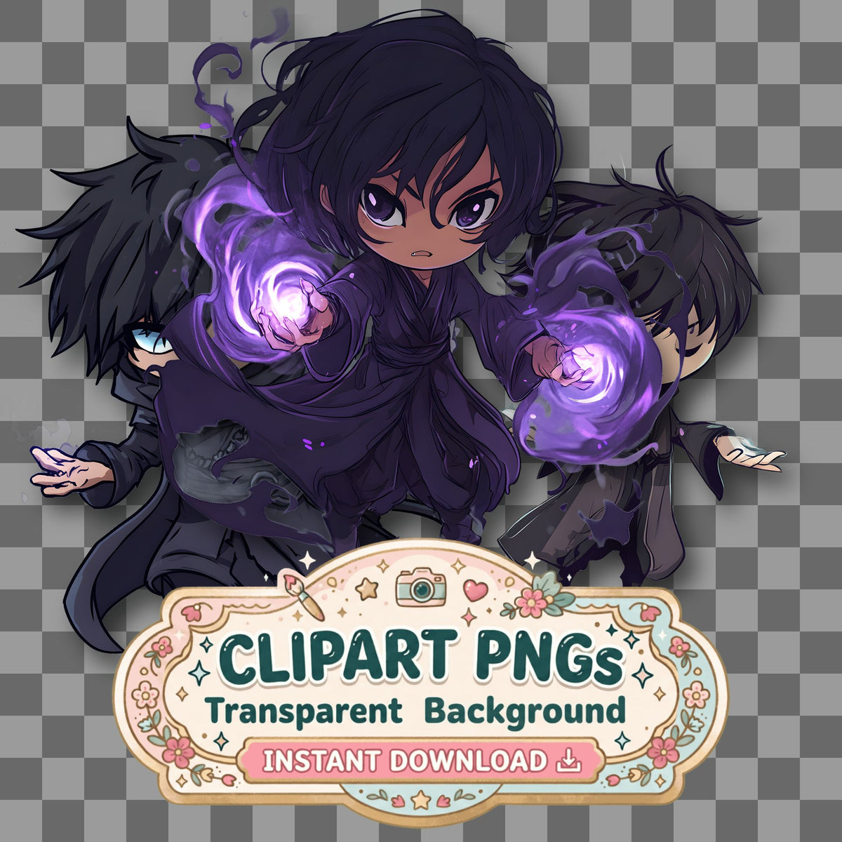 Chibi Shadow Clipart Pngs