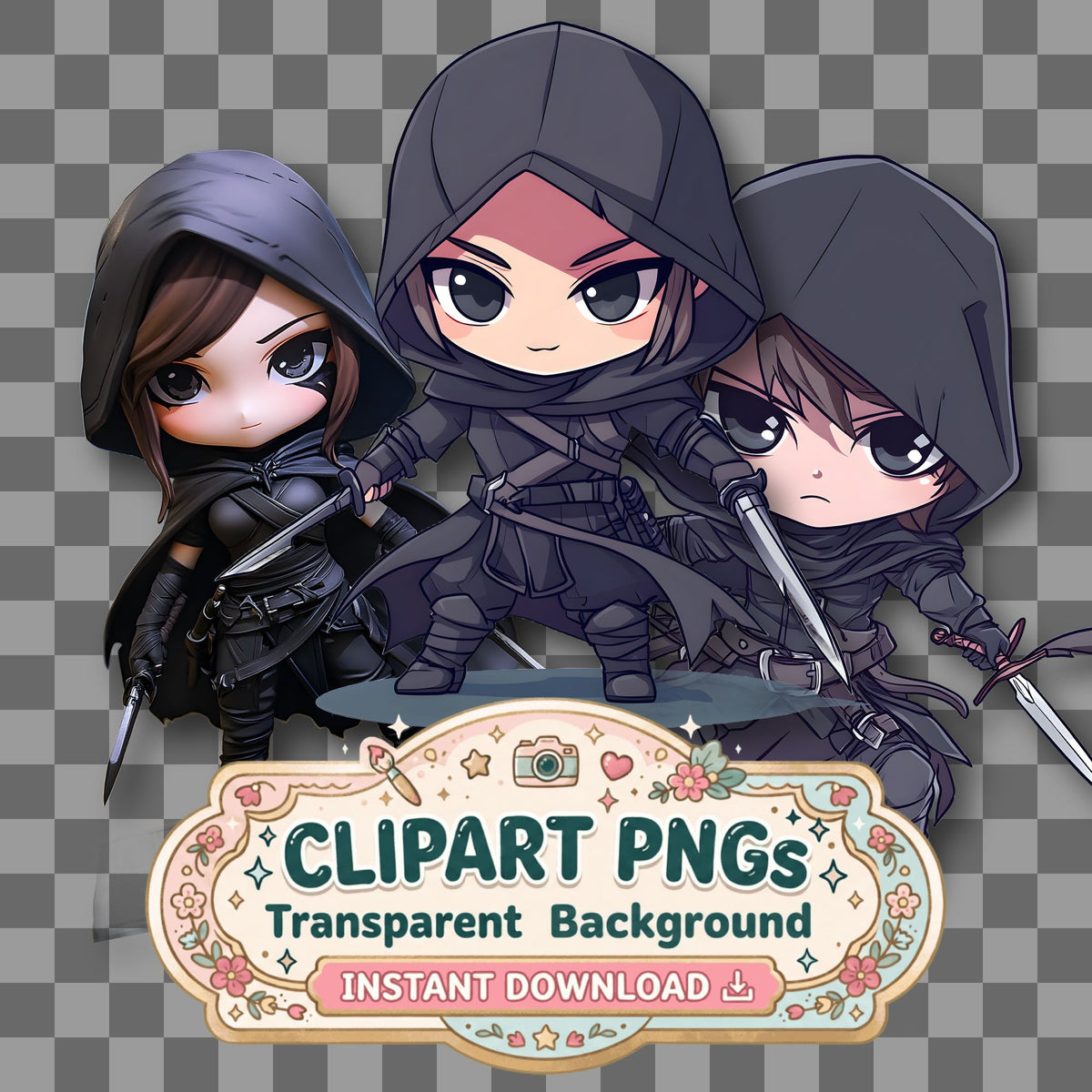 Chibi Shadow Clipart Pngs