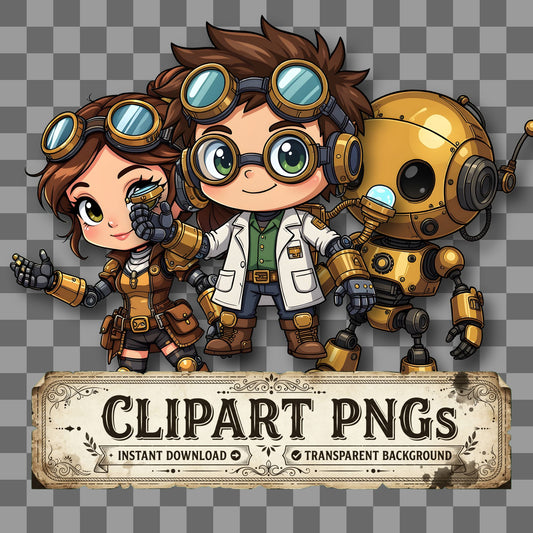 Chibi Steampunk Mechanical Ball Clipart Pngs