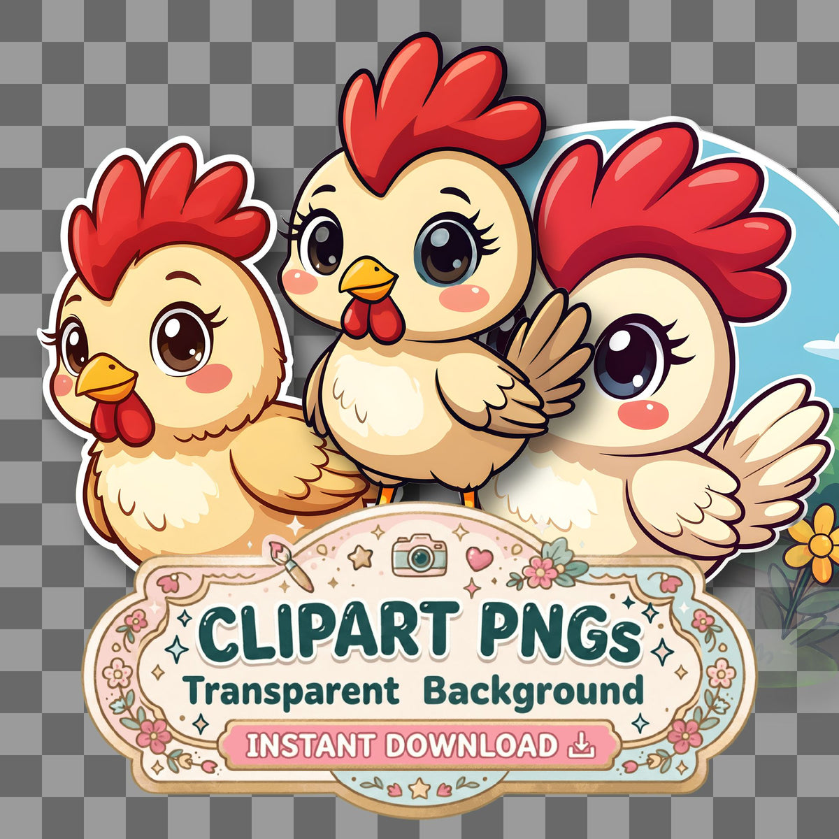 Chibi Style Cute Clipart Pngs