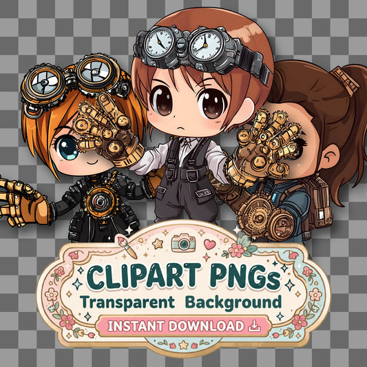 Chibi Time Clipart Pngs