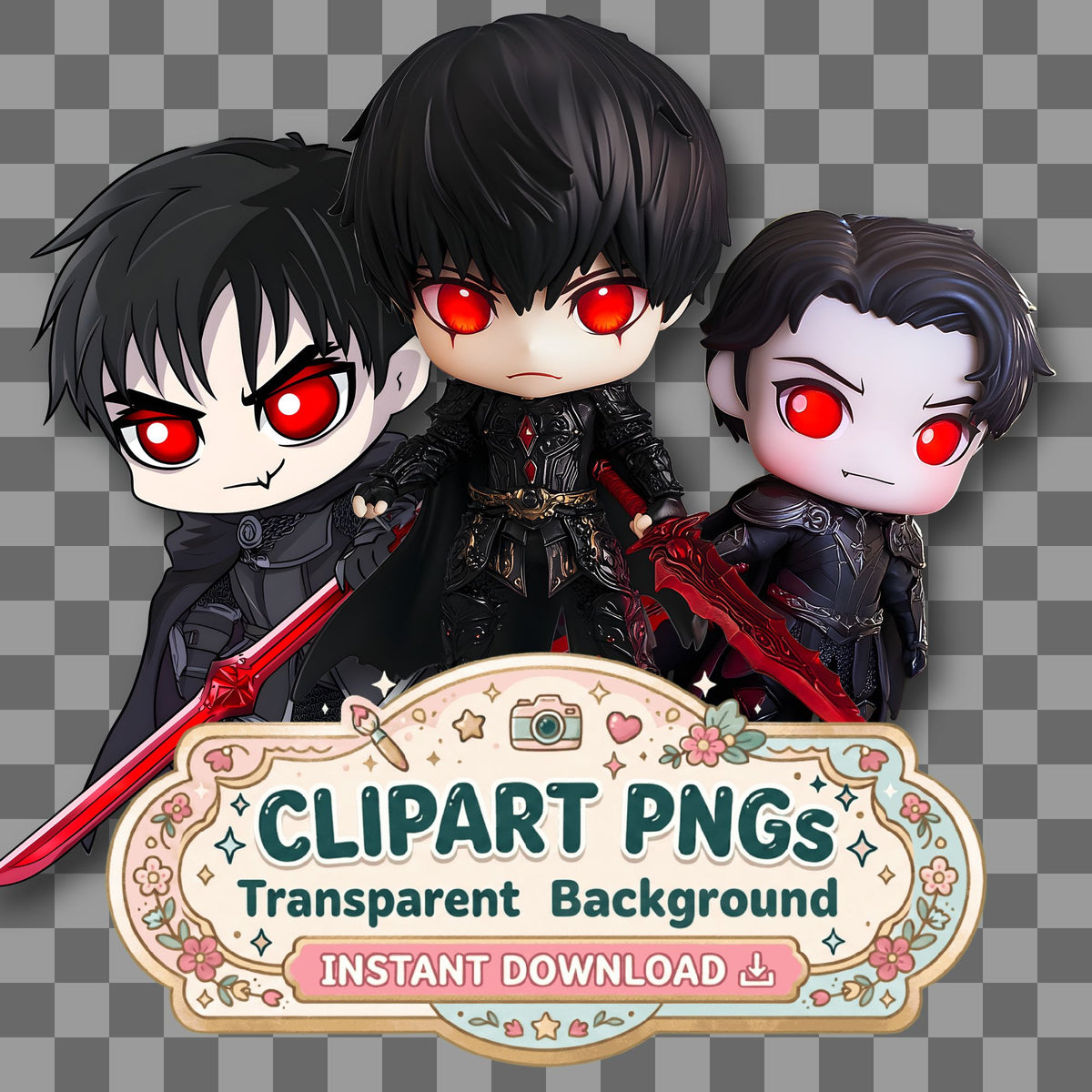 Chibi Vampire Clipart Pngs