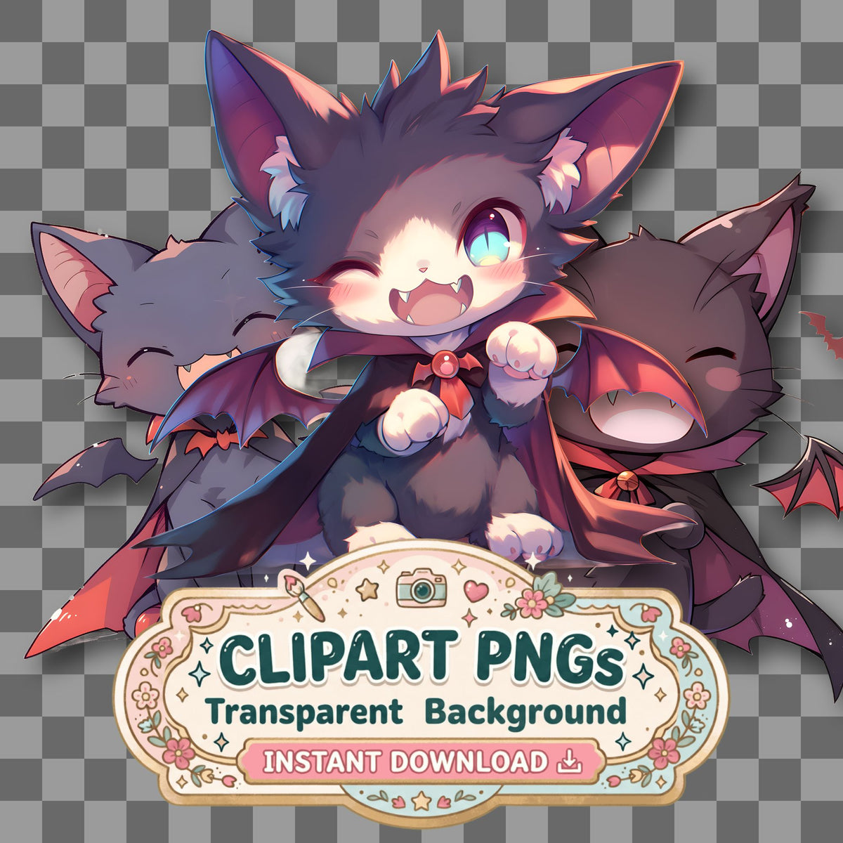 Chibi Vampire Clipart Pngs