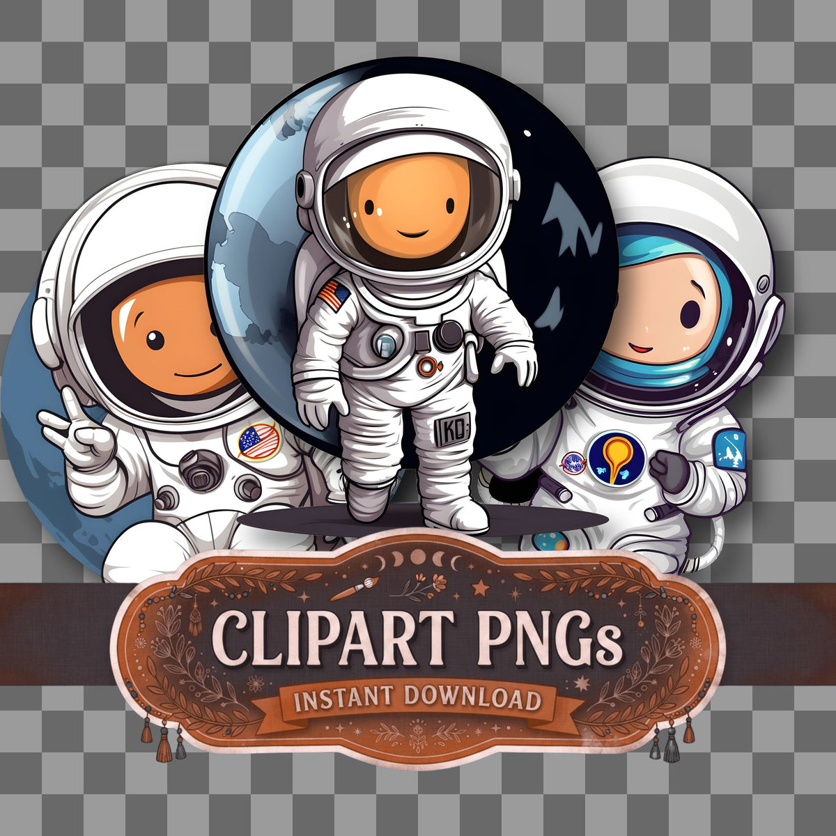 Chibiastronaut Clipart Pngs