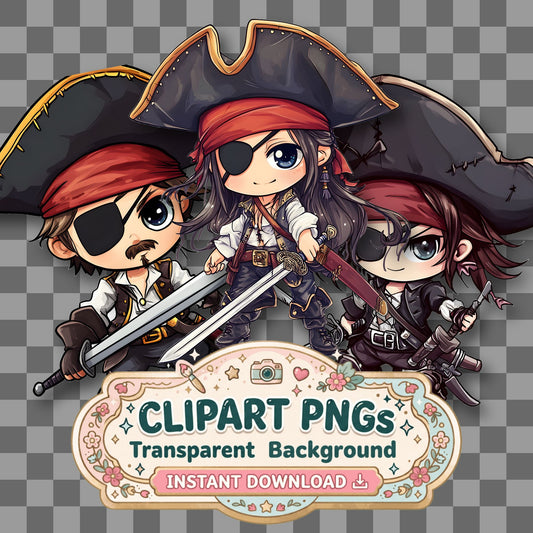 Chibipirate Clipart Pngs