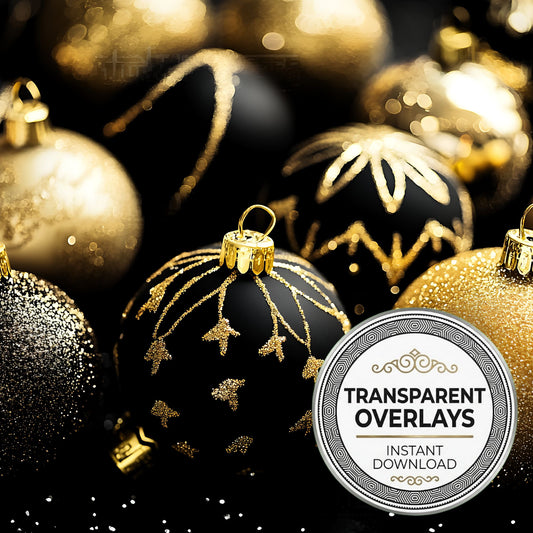 Christmas Baubles Transparent Overlay Pngs