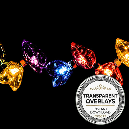 Christmas Lights Transparent Overlay Pngs