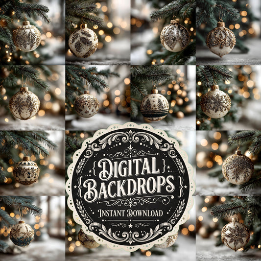 Christmas Tree Holiday Scene Backdrop Images
