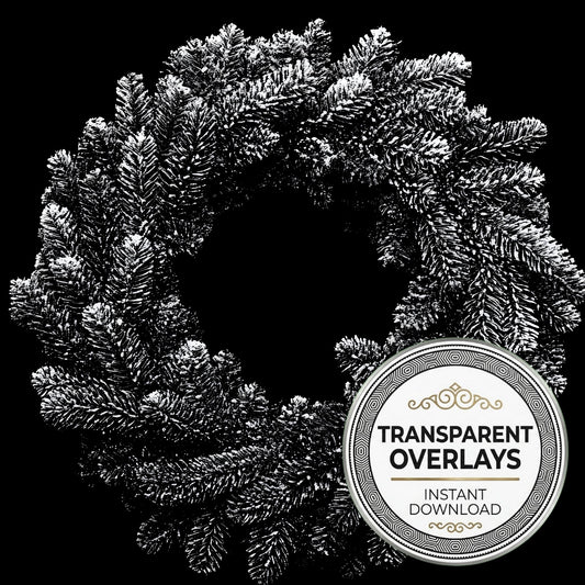 Christmas Wreath Transparent Overlay Pngs