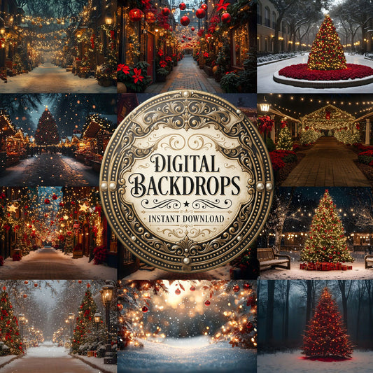 Classic Christmas Backdrop Images