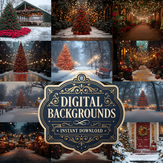 Classic Christmas Backdrop Images