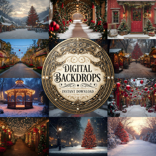 Classic Christmas Backdrop Images