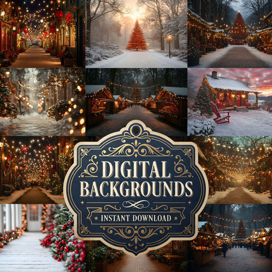 Classic Christmas Backdrop Images