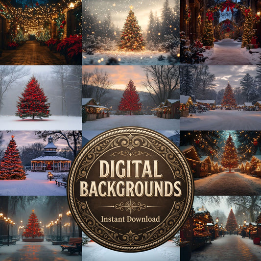Classic Christmas Backdrop Images