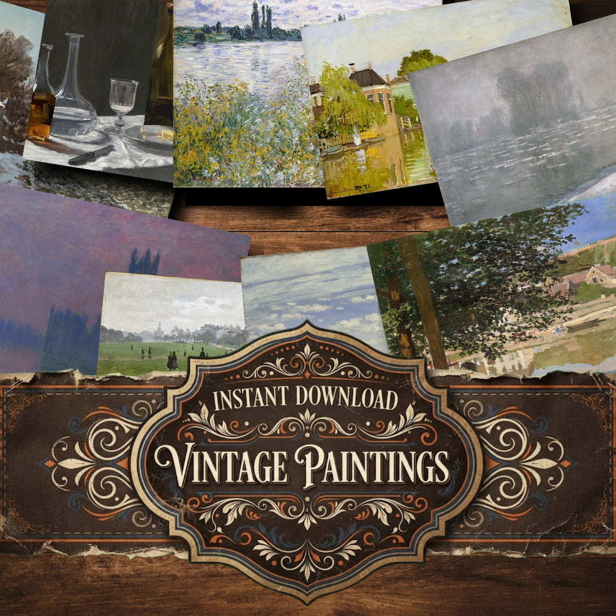 Claude Monet Vintage Paintings