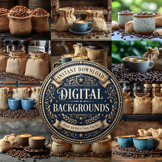 Coffee Shop Portrait Backdrop Images