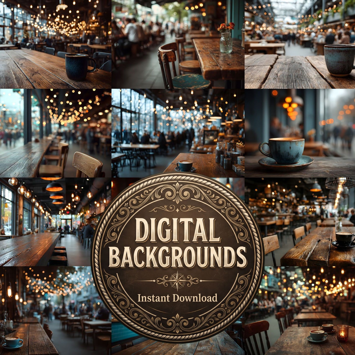 Coffee Shop Backdrop Images