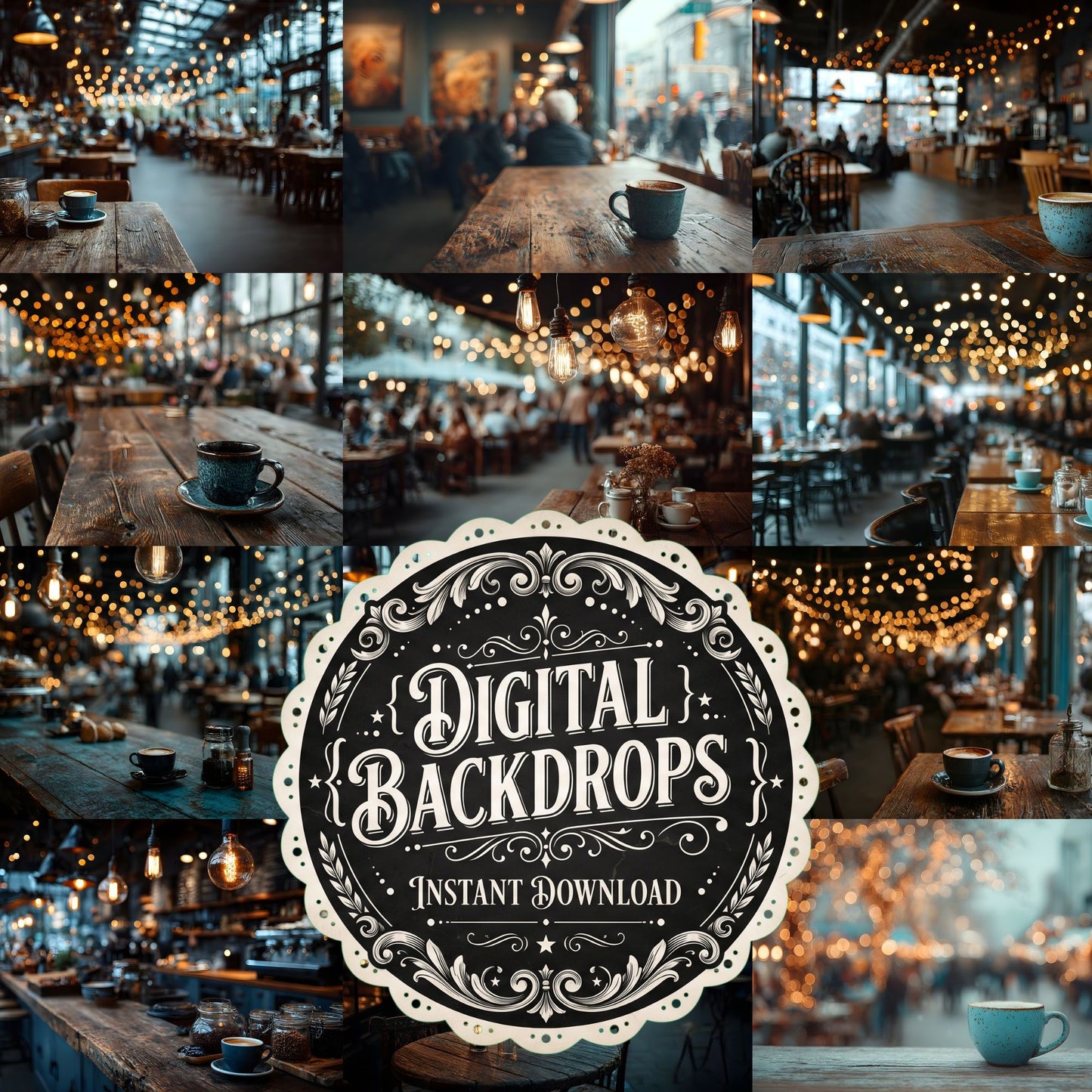 Coffee Shop Backdrop Images