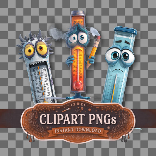 Cold Shivering Character Clipart Pngs