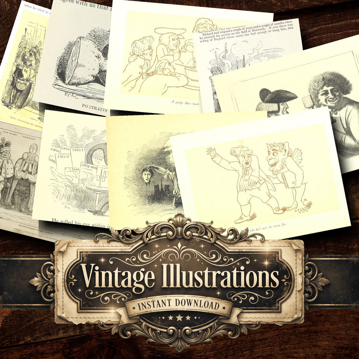 Comic Art Vintage Prints