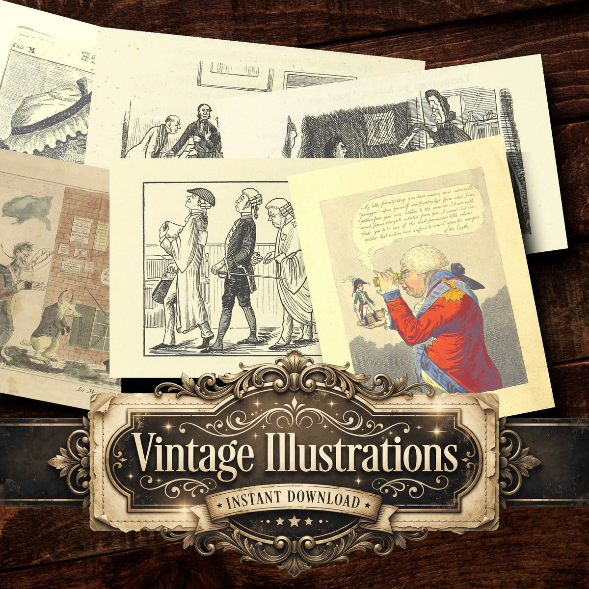Comic Art Vintage Prints