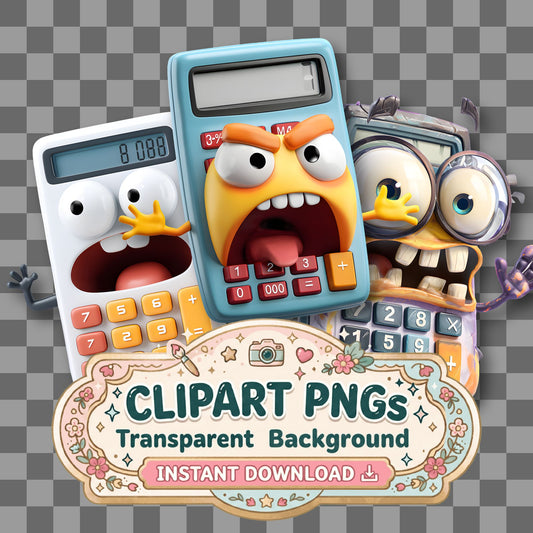 Confused Calculator Clipart Pngs