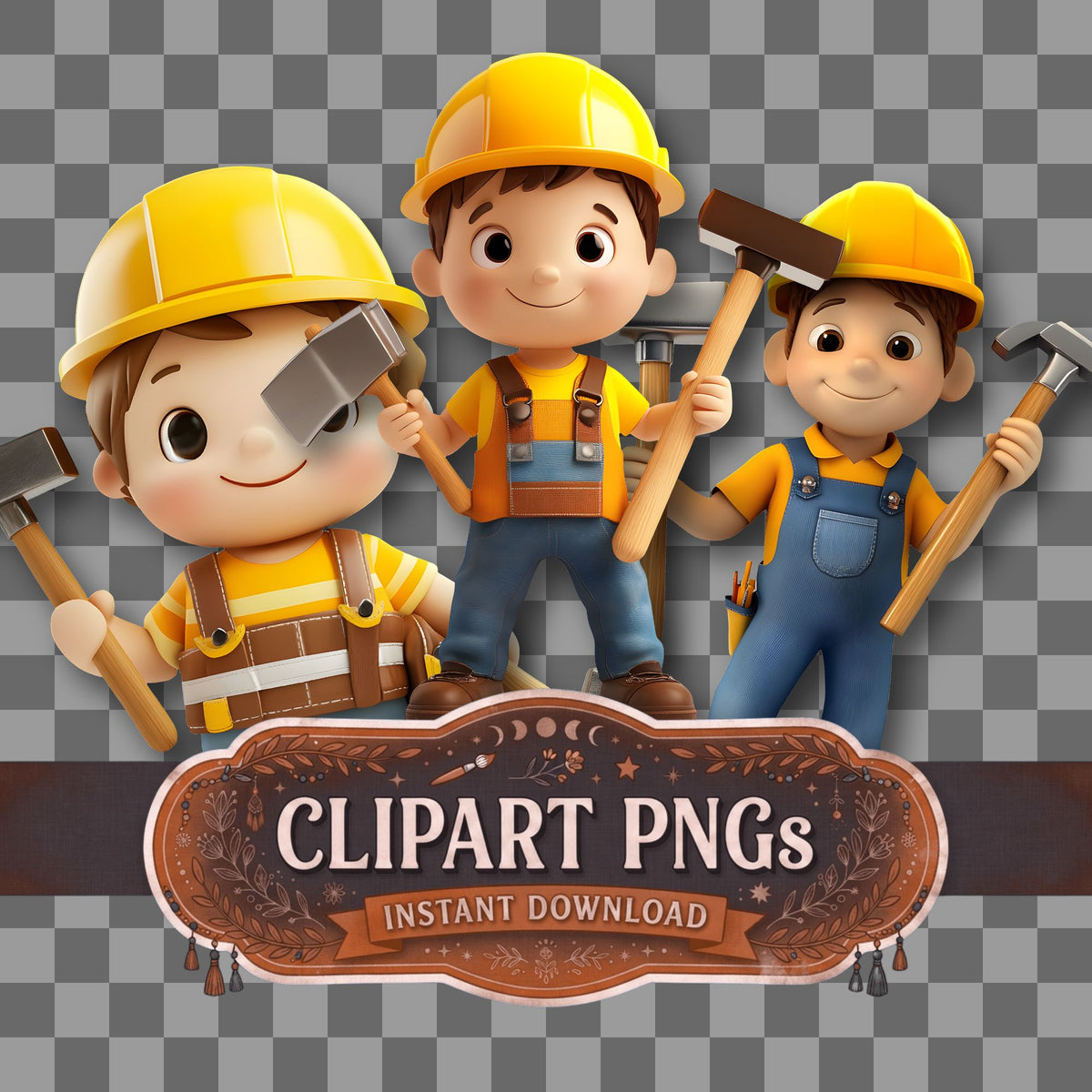 Construction Worker Clipart Pngs