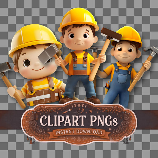 Construction Worker Clipart Pngs