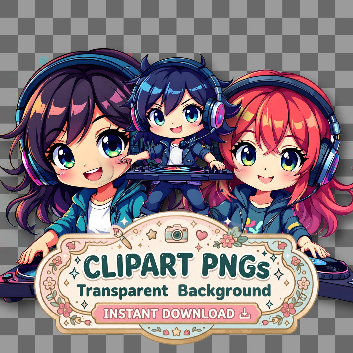 Cool Chibi Dj Clipart Pngs