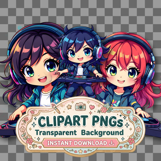 Cool Chibi Dj Clipart Pngs