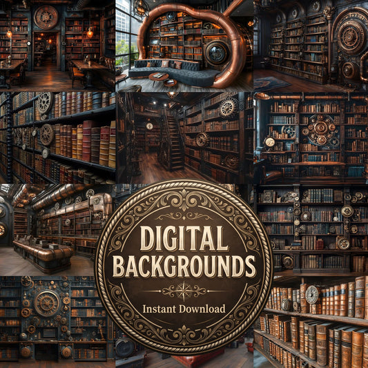 Copper Library Backdrop Images