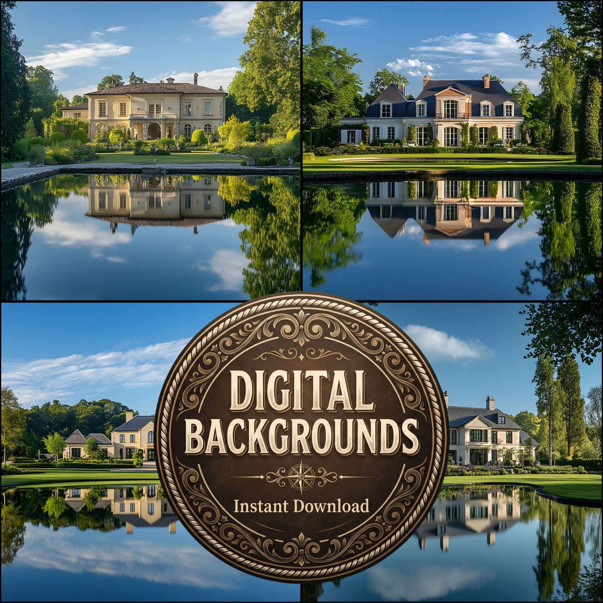 Countryside Estate Backdrop Images