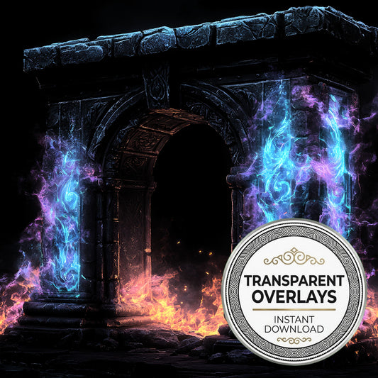 Cursed Arcane Gateway Transparent Overlay Pngs