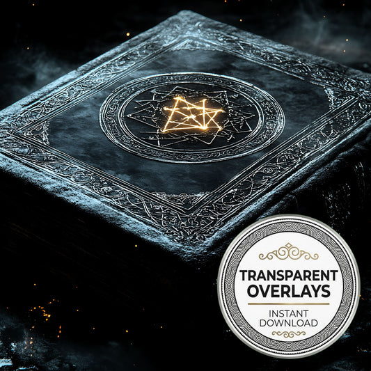 Cursed Gothic Book Transparent Overlay Pngs