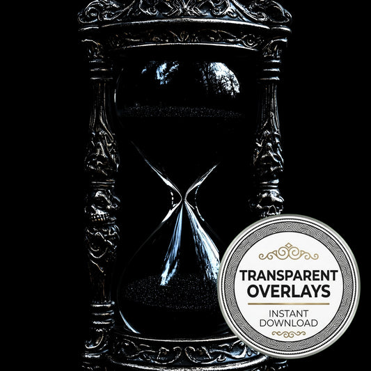 Cursed Gothic Hourglass Transparent Overlay Pngs