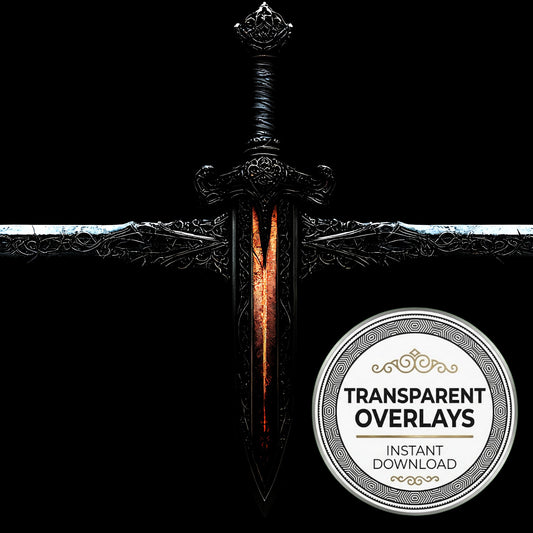 Cursed Gothic Sword Transparent Overlay Pngs