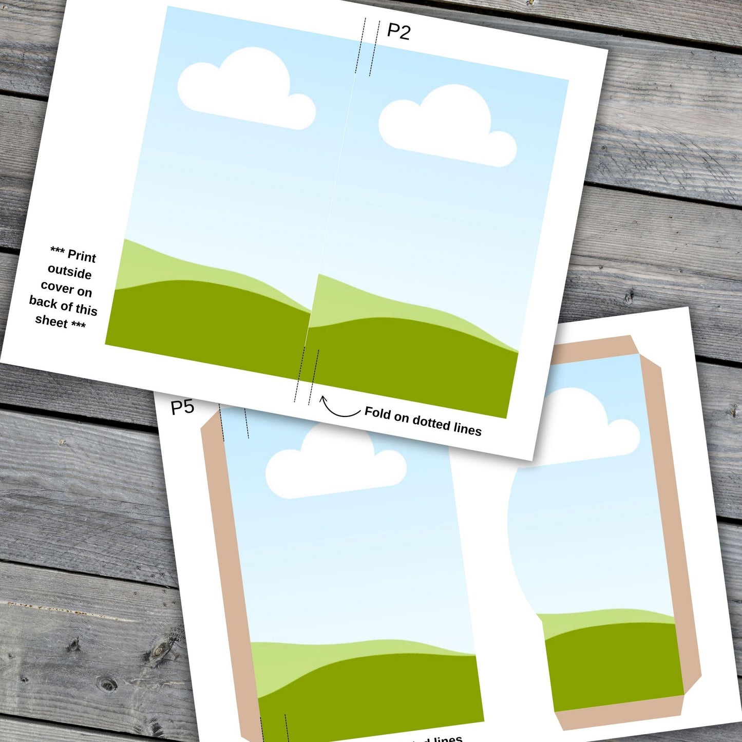 Canva Junk Journal Template - Folio Kit Canva Template - Custom Junk Journal Folio Kit - Digital Folding Folio Folder Kit, Commercial Use
