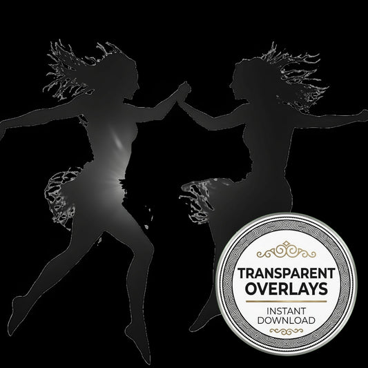 Dancing Couple Shadow Transparent Overlay Pngs